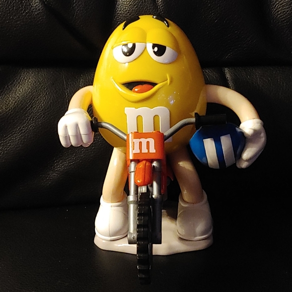 Yellow M&M Biker Candy Dispenser - Picture 2 of 5